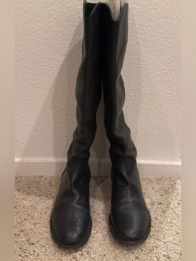 Chanel Black Women's Tall Leather Boots